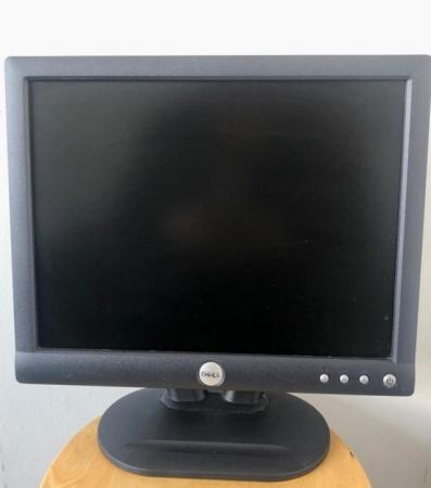 Image 1 of Dell 15” Monitor Black With Stand Good Condition