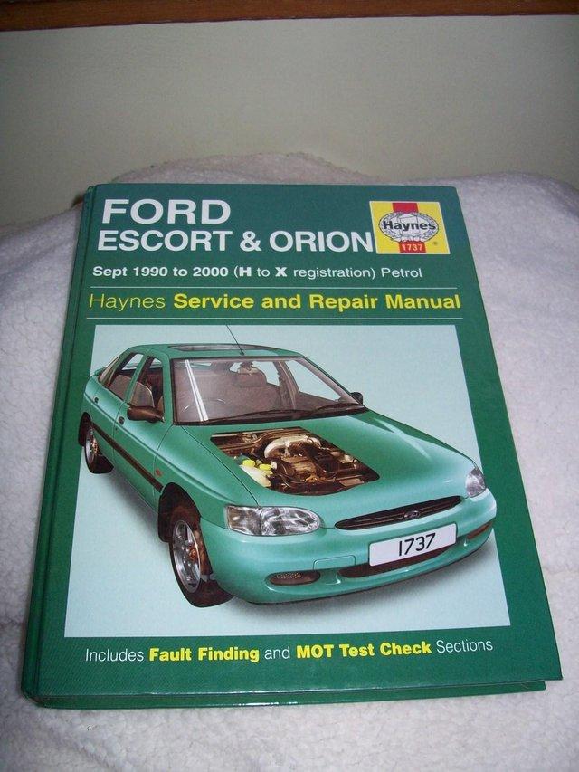Preview of the first image of FORD ESCORT & ORION HAYNES SERVICE & REPAIR MANUAL 1990-2000.