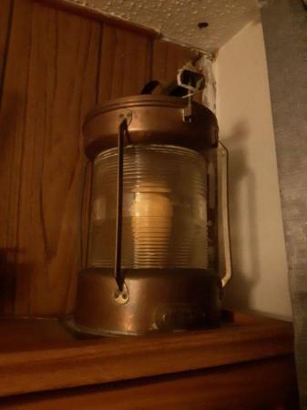 Image 2 of for sale 3 brass ships lights in really good condition