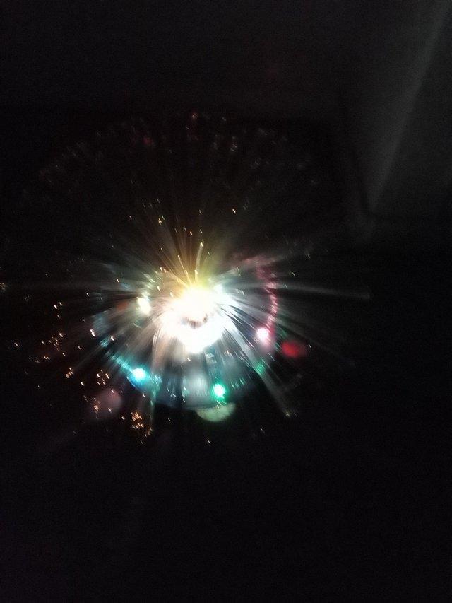 Preview of the first image of VINTAGE RETRO FIBRE OPTIC UFO LAMP.