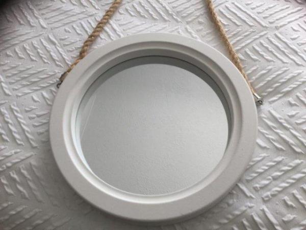 Image 3 of Solid Round Wooden Porthole Mirror............