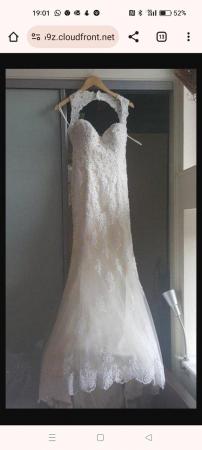 Image 1 of Genuine Sophia Tolli wedding dress and Porier veil