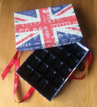 Image 3 of Rococo Chocolates Union Jack Box + ribbon - no chocolates!