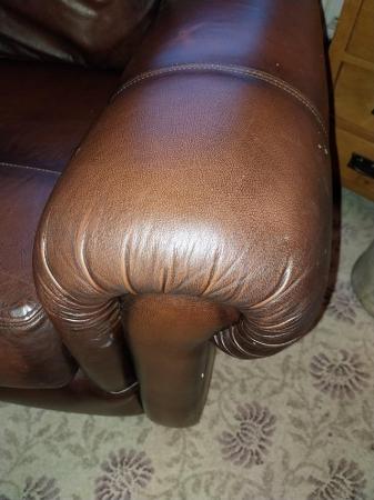 Image 2 of Quality Leather Armchair for sale. It is quite large.