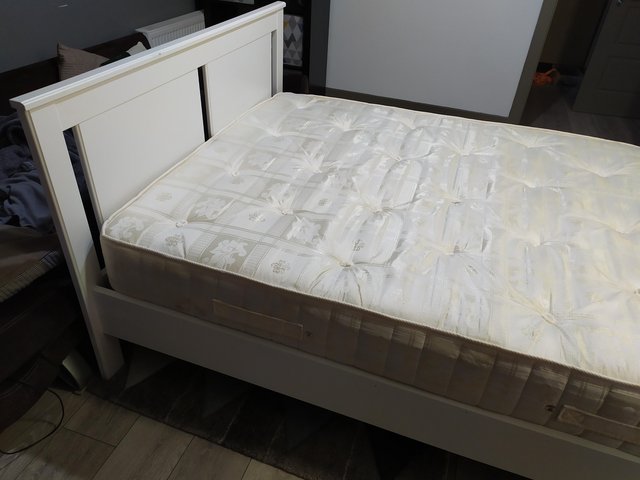 Preview of the first image of Double bed and mattress (delivery available).