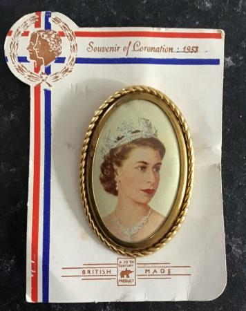 Image 1 of Queen Elizabeth II Coronation Broach