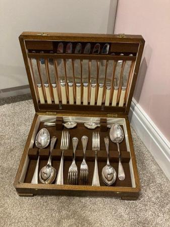 Image 3 of Vintage cutlery set silver plated