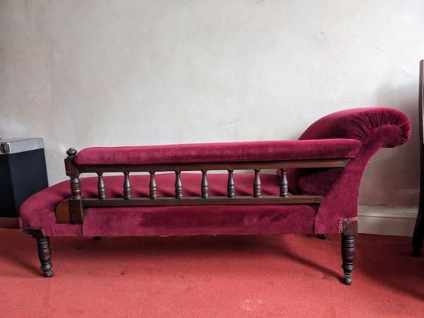 Image 3 of Edwardian 7 piece suite chaise longue, armchairs, chairs