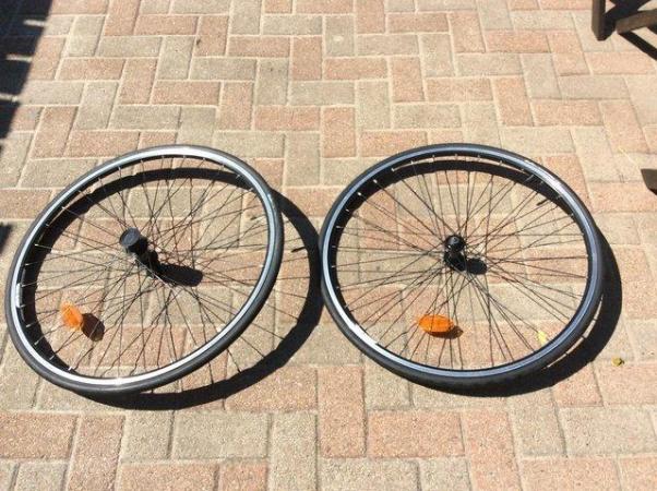 Image 1 of Triban 32 Sport wheels used but good condition
