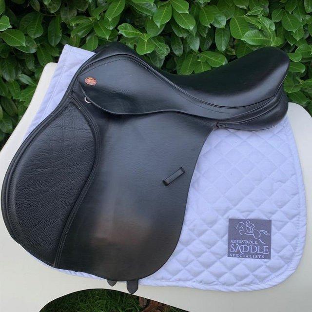 Preview of the first image of Kent & Masters 16.5 inch long leg pony gp saddle.