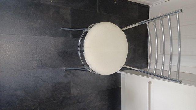 Image 2 of Bar Stool in excellent condition with chrome surround and cr
