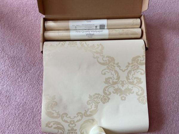 Image 1 of Laura Ashley pearlescent wallpaper