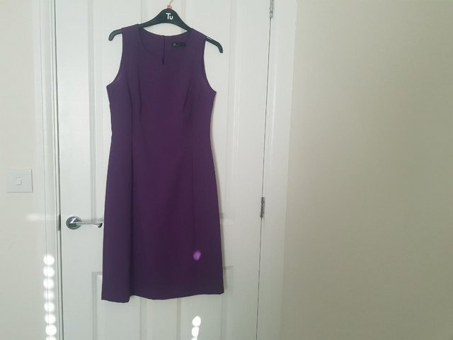 Preview of the first image of Woman's Shift dress in purple.