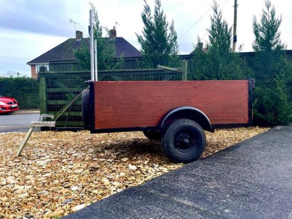 Image 3 of Car trailer 3ft wide 5ft long 7ft with tow bar