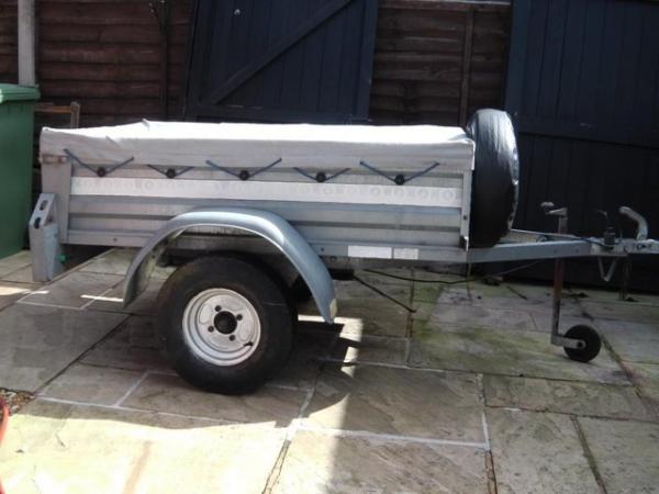 Image 4 of Camping/general purpose tipping trailer. Good used condition
