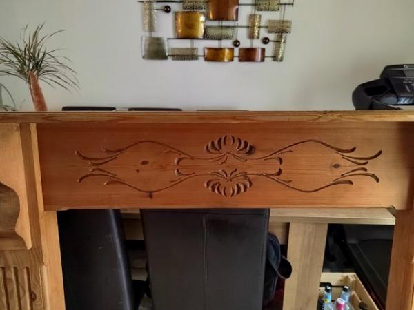 Image 2 of Large Wooden fire surround