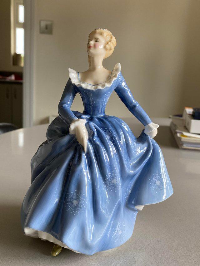 Preview of the first image of Large royal doulton figurine called fragrence.
