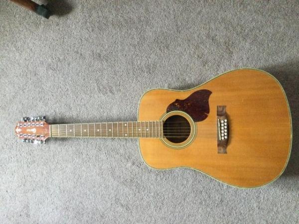 Image 3 of Crafter 12 string guitar with hard case