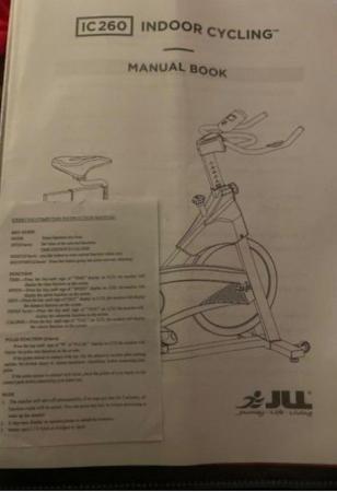 Image 3 of JLL IC260 exercise spin bike, hardly used.