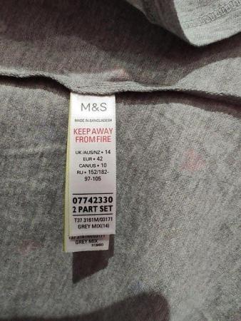 Image 15 of Two Marks and Spencer Nightdresses Pink & Grey Cotton 14