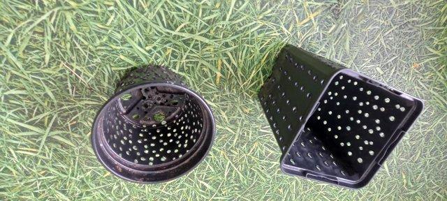 Image 1 of Plastic pierced pots for cacti and carnivorous plants