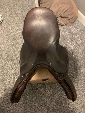 Image 3 of 17inch brown leather saddle