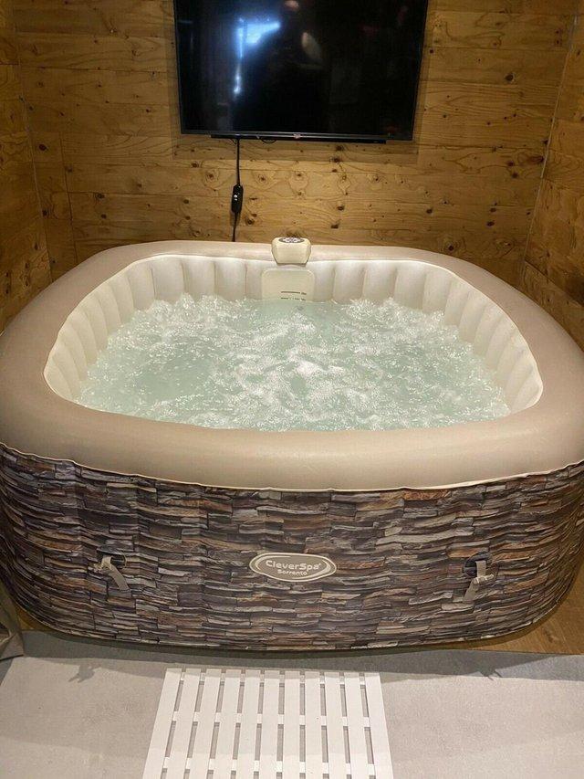 Preview of the first image of hamshire clever spa hot tub relax in your own space.