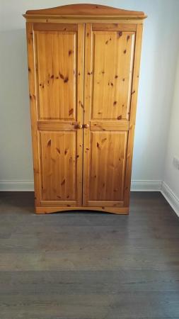 Image 1 of Pine double wardrobe - two door