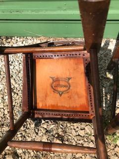 Image 3 of pair of wooden chairs for sale