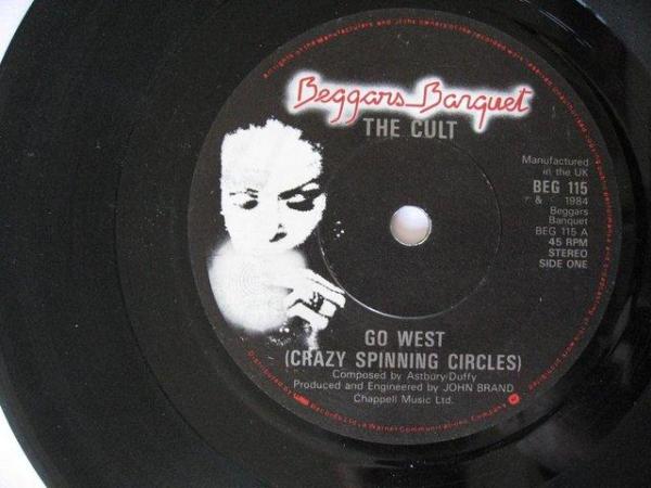 Image 3 of The Cult – Go West (Crazy Spinning Circles)/ Sea And Sky –