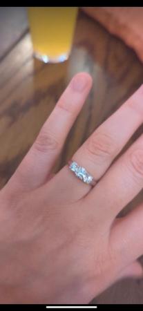 Image 1 of 1 ct diamond ring. White gold.