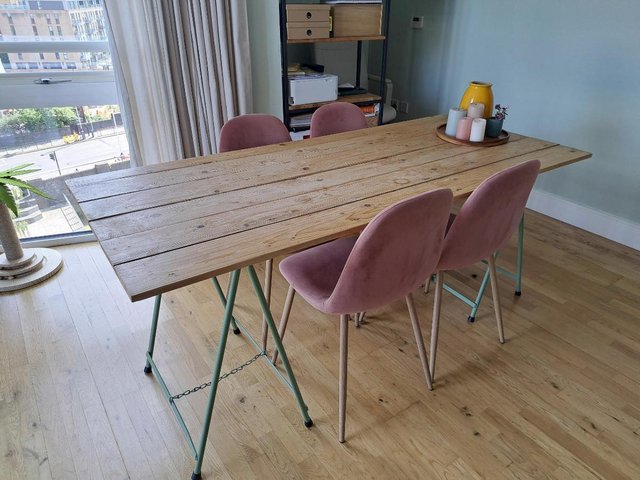 Industrial Trestle Table 