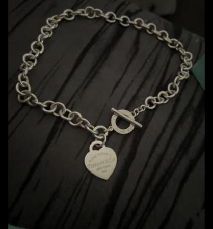 Image 2 of Tiffany & co tag toggle necklace