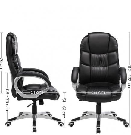 Image 2 of SONGMICS Office Chair Swivel Office Chair, Max. Load Capacit