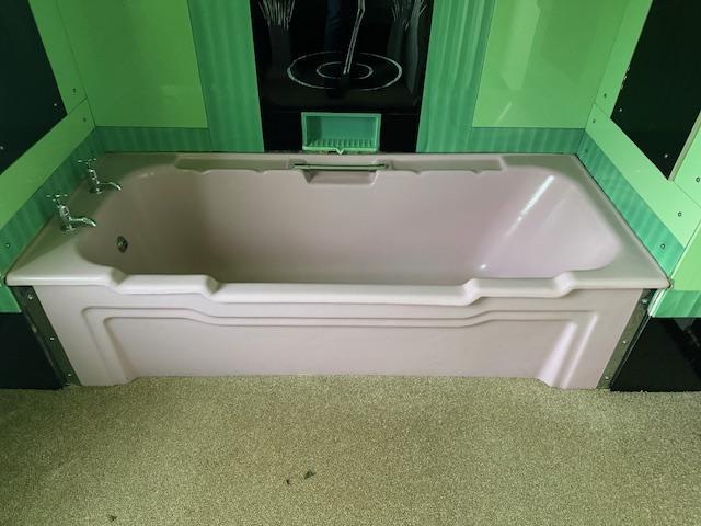 Preview of the first image of 1930's Art Deco bath and wash hand basin.