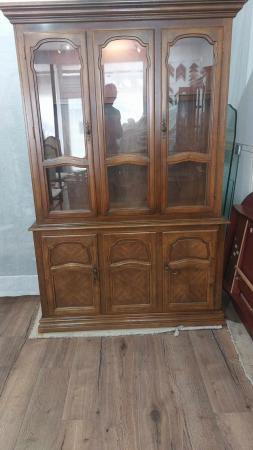 Image 2 of Solid wood display cabinet