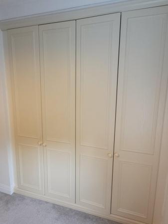 Image 2 of 4 wardrobe doors inc: cornice, plinth. 2 bedside tables
