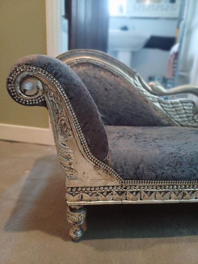Preview of the first image of Childs Chaise Longue Blue grey.