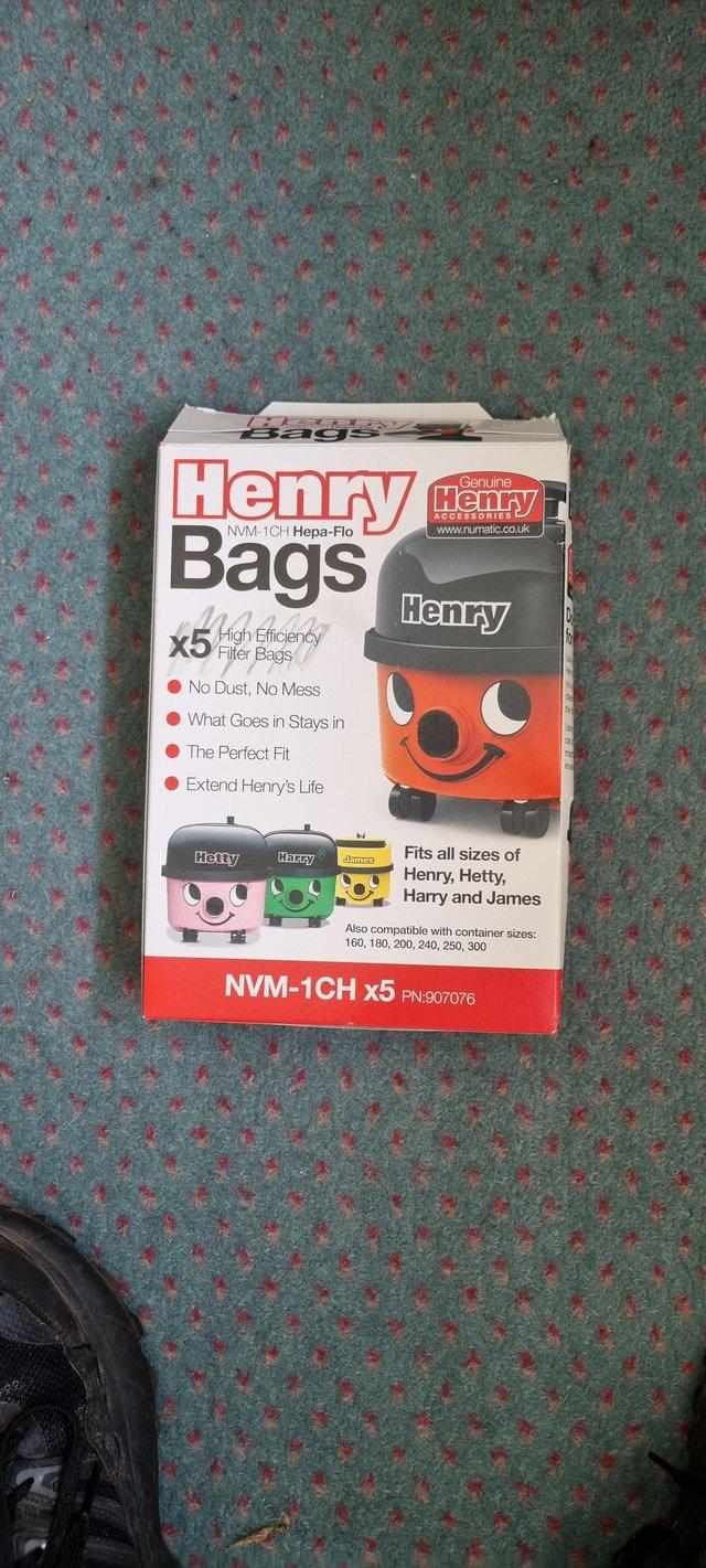 Preview of the first image of Henry Hoover complete with tools and 3 bags.