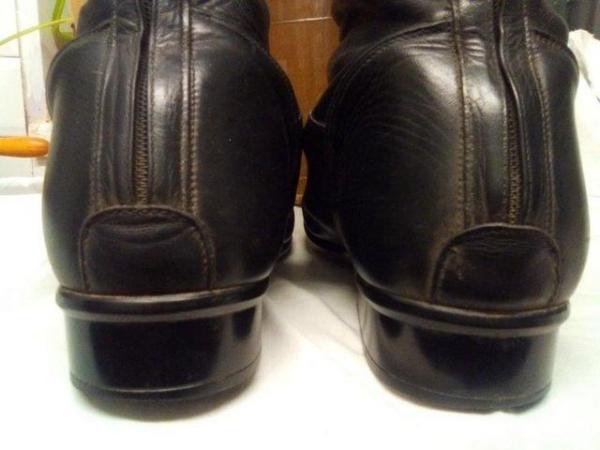 Image 2 of Sergio Grasso tall long riding boots. Black. Size 40/7.5