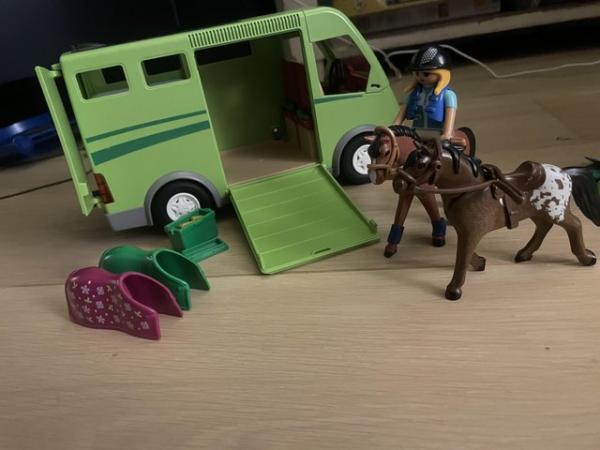 Image 3 of Children’s Playmobial horse transporter