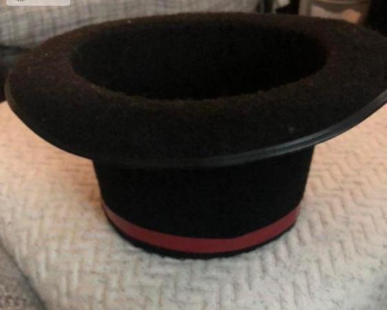 Image 1 of Fancy Dress Black Felt Top Hat