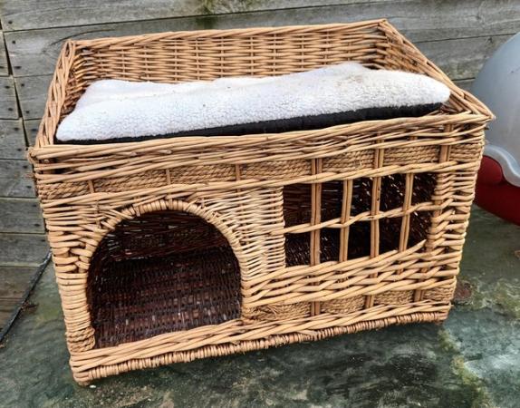Image 1 of Two Wicker cat beds for sale