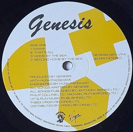Image 3 of GENESIS - Self Titled 1983 UK 1st A1-U/B1-U LP. NM/EX+