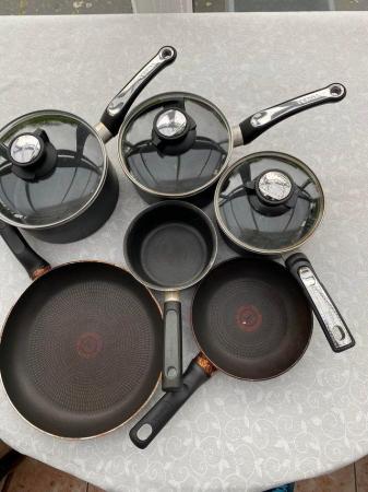 Image 2 of Tefal saucepans and frying pans - used.
