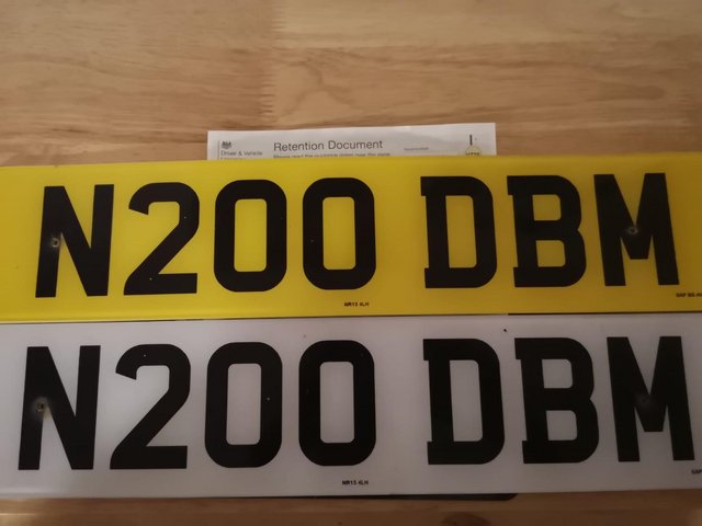 Preview of the first image of For sale Number Plates with papers.