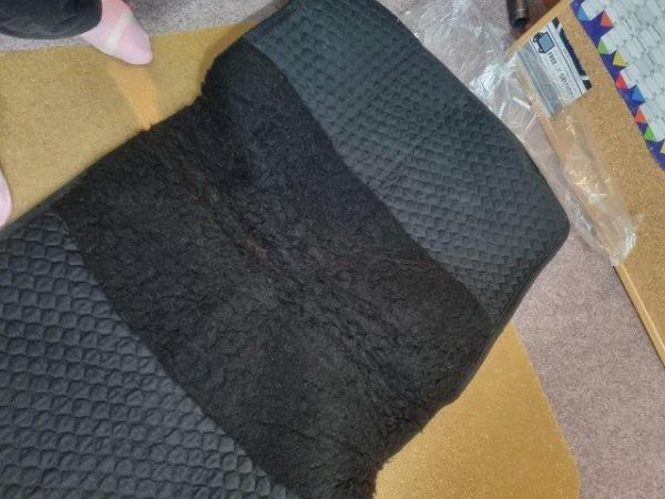 Image 2 of Nuumed Hi-wither half wool dressage saddle pad