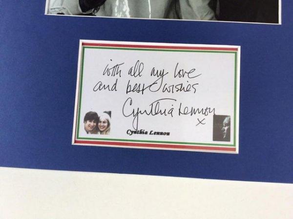 Image 3 of Cynthia Lennon Original Signed Autograph John Lennon