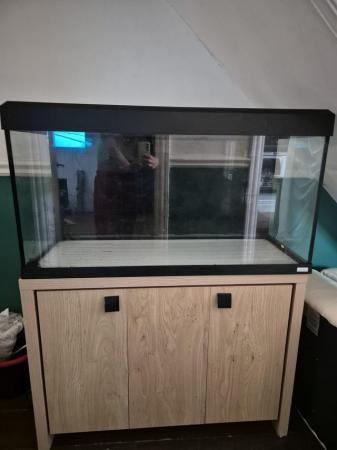 Image 1 of 200lt fluval fish tank and stand