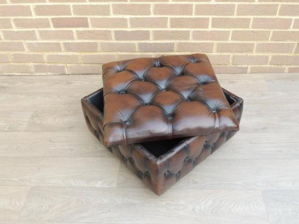 Image 9 of Chesterfield Storage Footstool (UK Delivery)